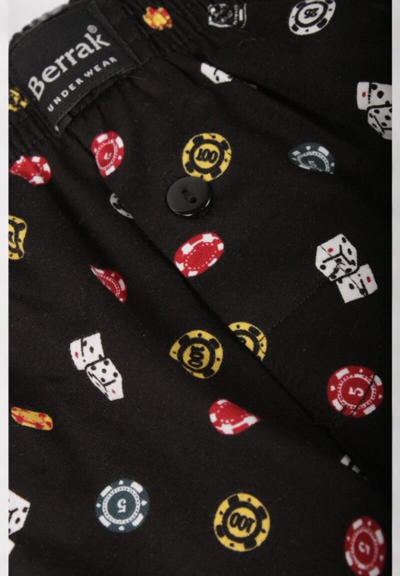 Ανδρικό Μποξεράκι Berrak με Κουμπί – Σχέδιο Καζίνο 
