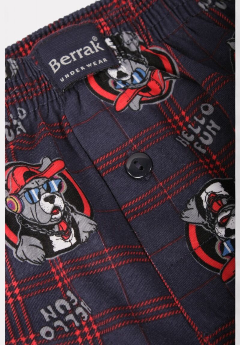 Ανδρικό Μποξεράκι Berrak Hello Fun με Κουμπί - 100% Βαμβάκι