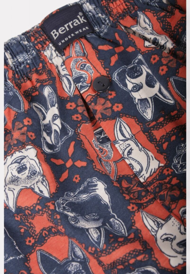 Ανδρικό Μποξεράκι Berrak με Σχέδιο Σκυλάκια