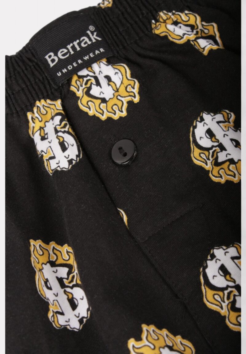 Ανδρικό Μποξεράκι Berrak Flames Dollar με Κουμπί