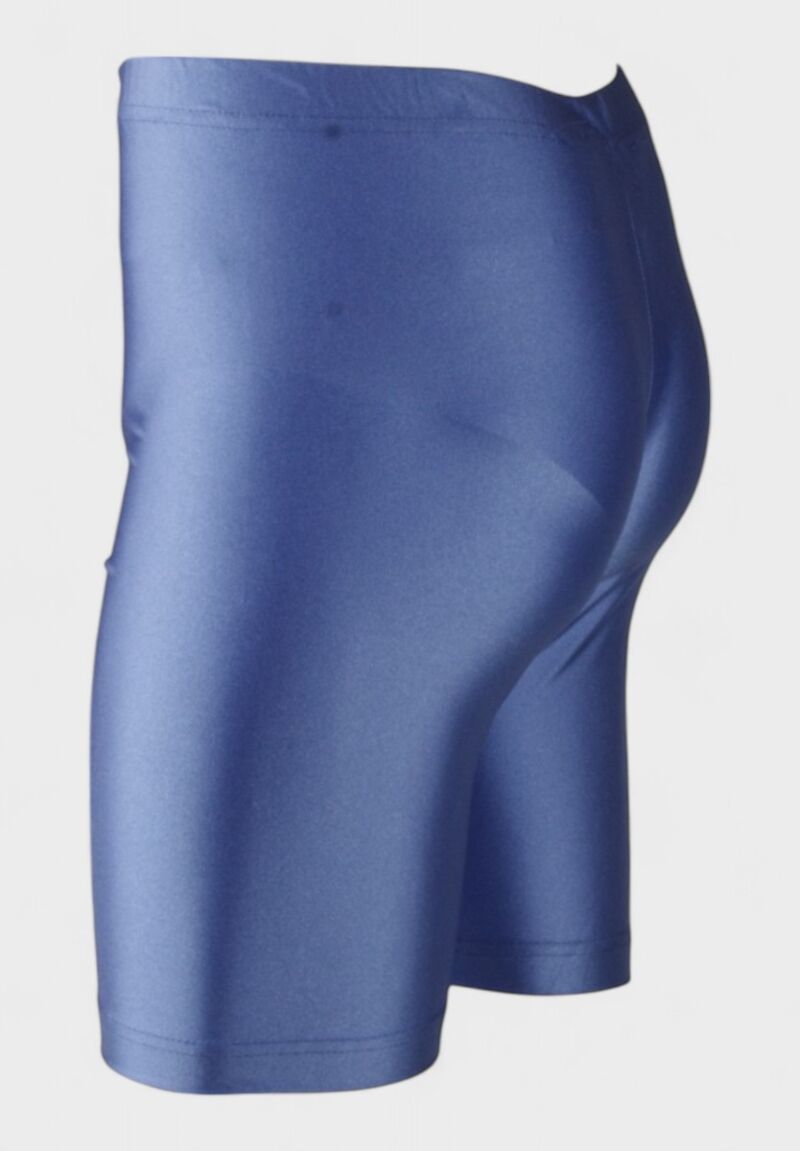 Παιδικό γυαλιστερό biker κολάν Nina Club μπλε ρουά