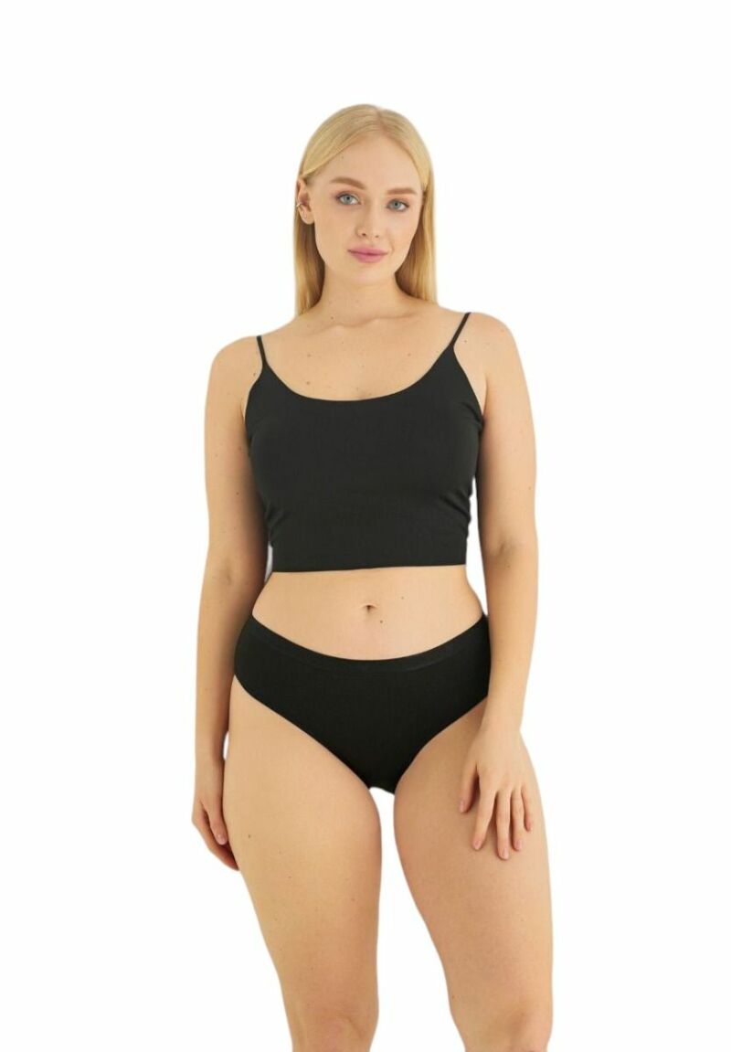 Σλίπ με εξωτερικό λάστιχο Sexen ψηλοκάβαλα Isabella Black 5 Τεμ.