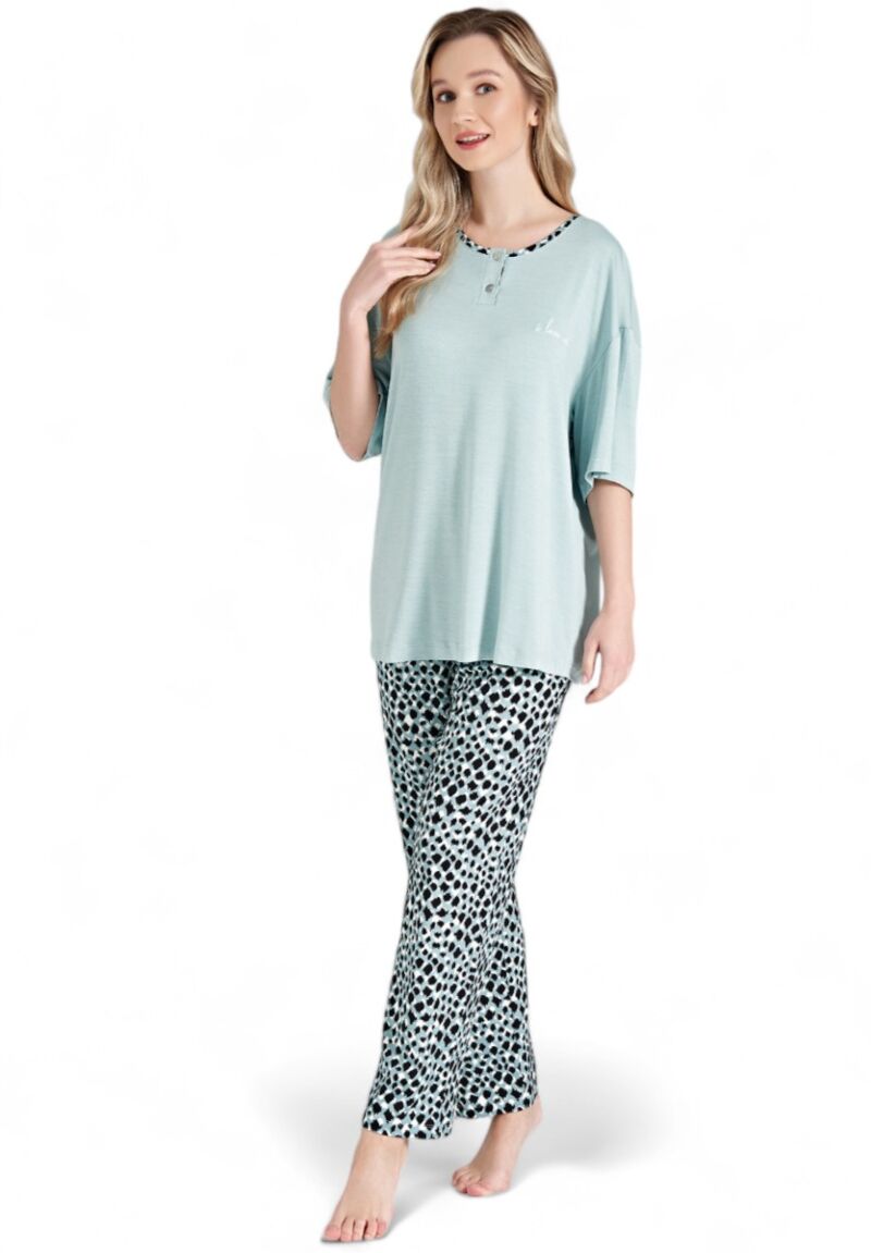 Πιτζάμα γυναικεία βισκόζ Pijadore Animal Print