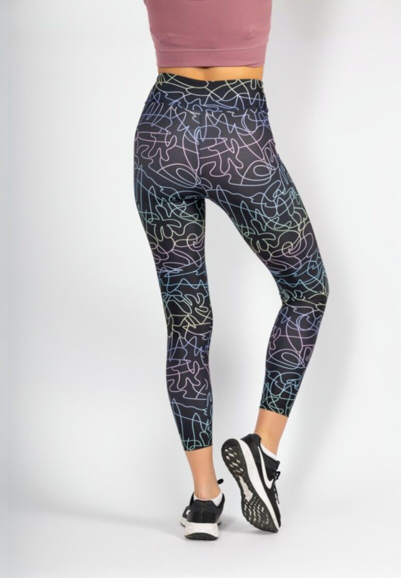 Γυναικείο Κολάν Nina Club Πολύχρωμο Ψηλόμεσο