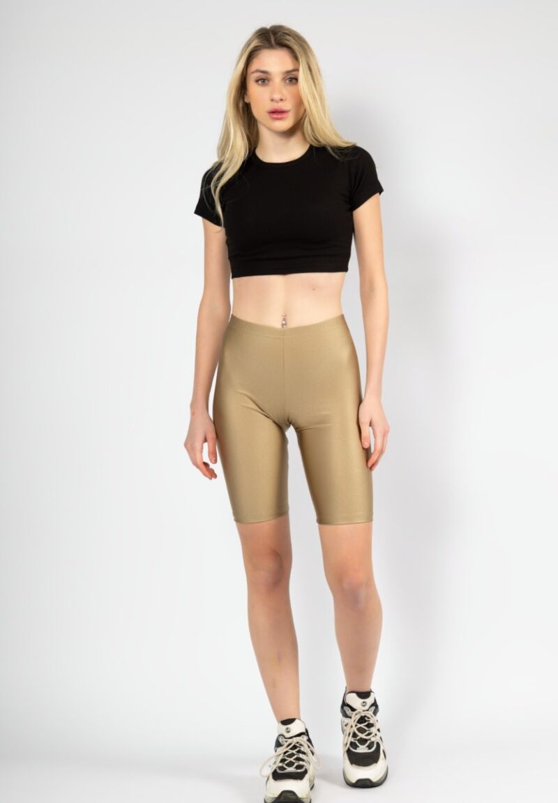 Κολάν γυναικείο Biker Beige Nina Club