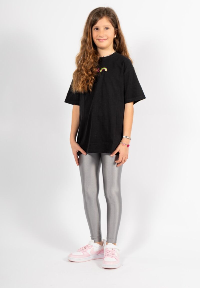 Κολάν γυαλιστερό Trendy Nina Club Move Ασημί