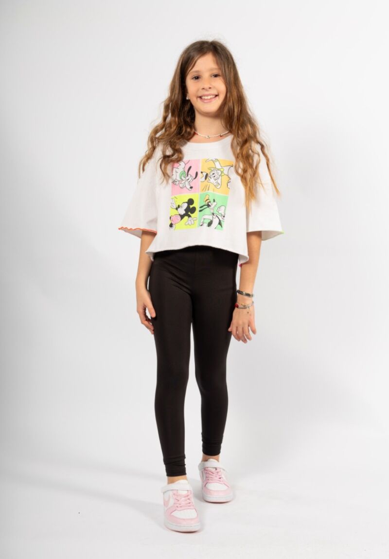 Κολάν παιδικό ματ Nina Club Alma Μαύρο