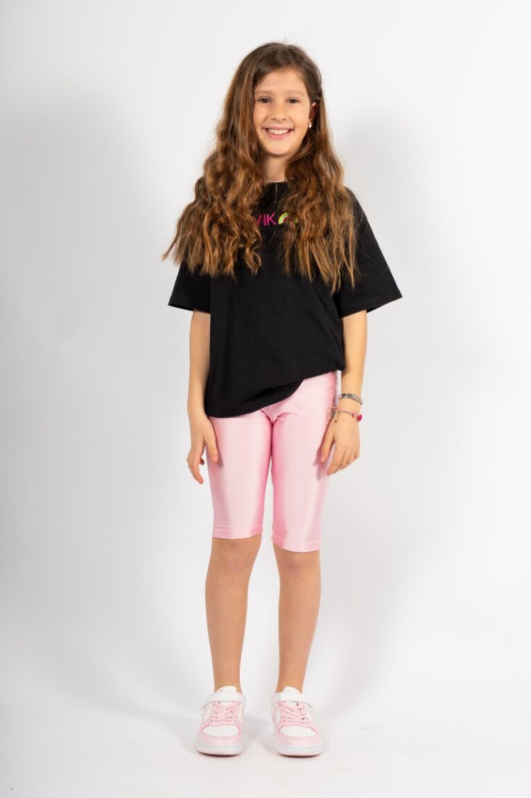 Κολάν παιδικό Biker Pink Nina Club