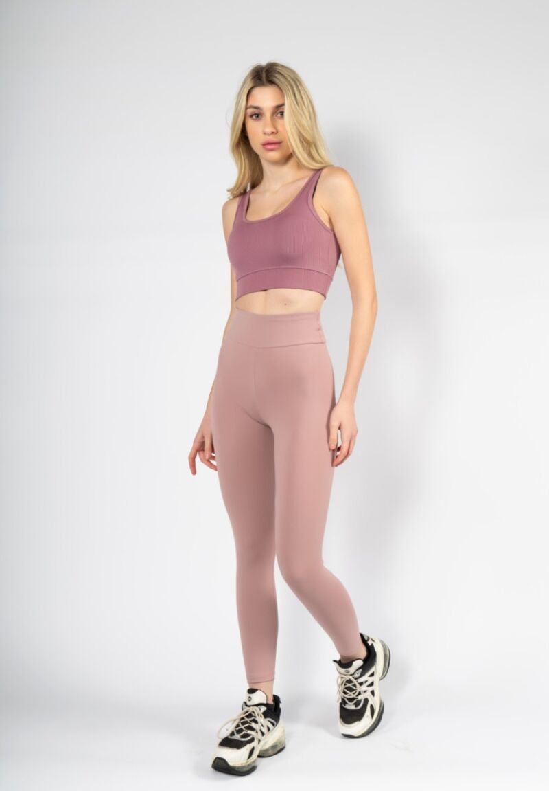 Κολάν γυναικείο ματ ροζ Nina Club Shaping