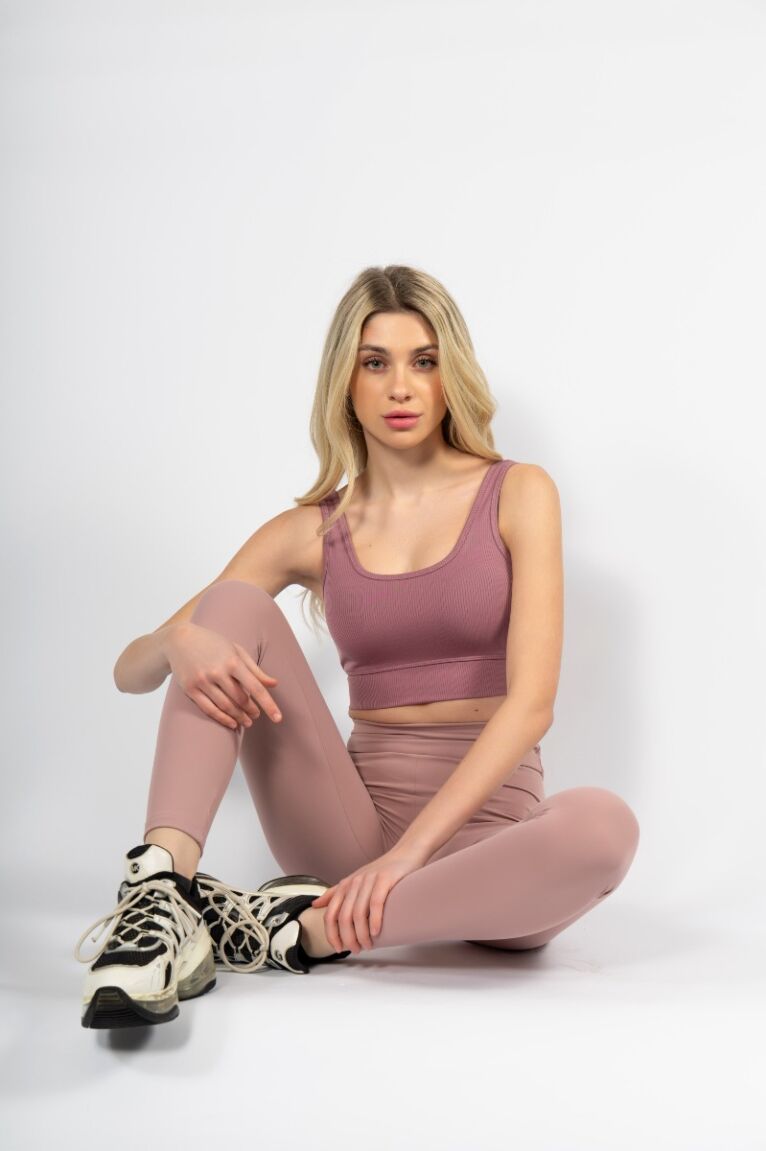 Κολάν γυναικείο ματ ροζ Nina Club Shaping