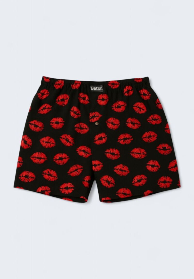 Ανδρικό Μποξεράκι Berrak Κόκκινα Χείλη με Κουμπί