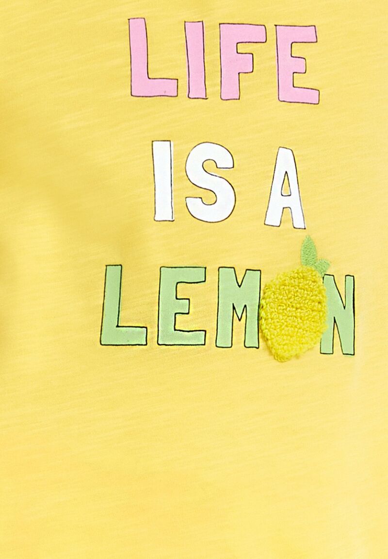 Πιτζάμα παιδική κορίτσι Life is a Lemon