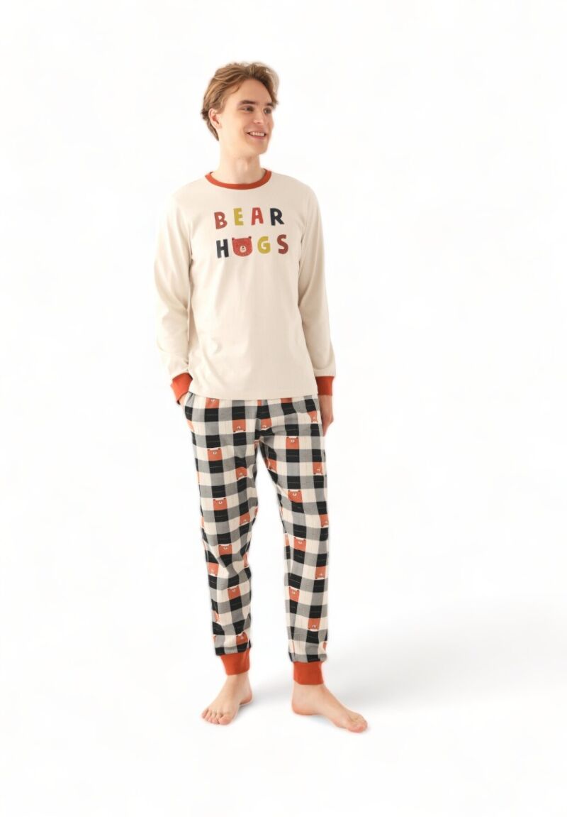 Πιτζαμα ανδρική Family Edition Rolypoly Bear Hugs