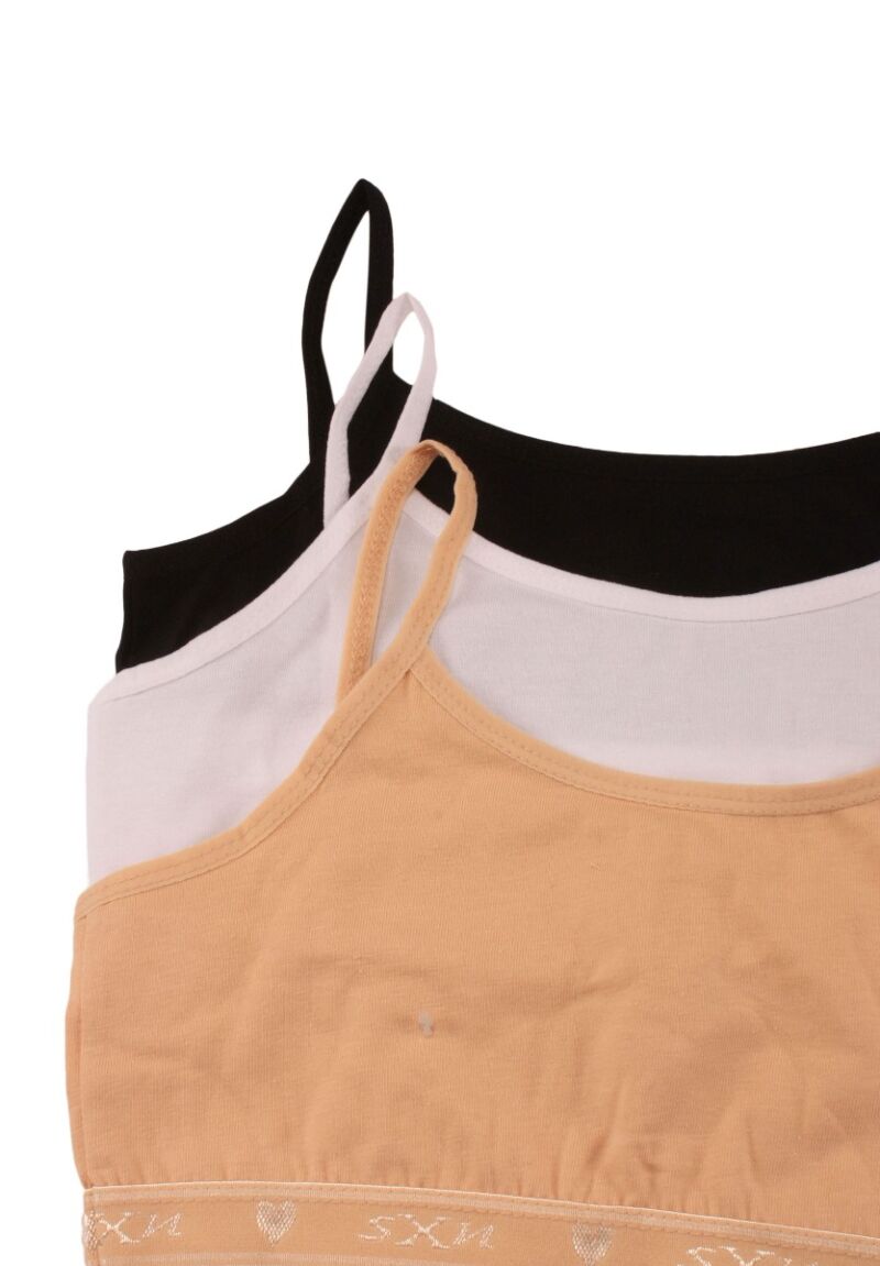 Μπουστάκια γυναικεία χωρίς ενίσχυση  Basics 3 τεμ. 