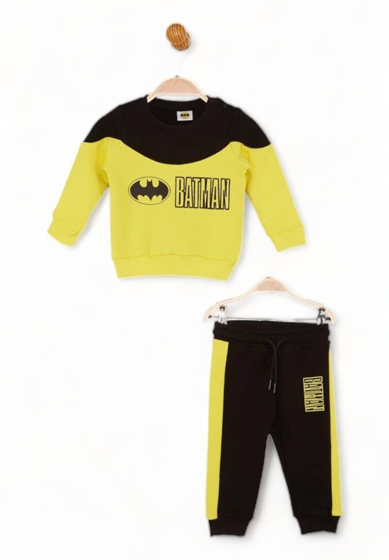Σετ βρεφική φόρμα Cimpa Batman με κέντημα και λογότυπο κιτρινο-μαυρο