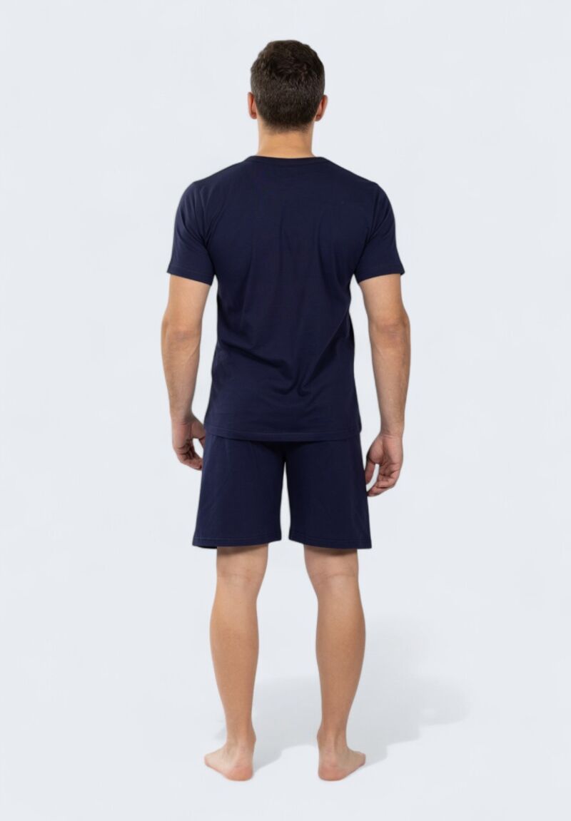 Πιτζάμα Ανδρική Nina Club "The Rabbit" 100% Βαμβάκι Μπλέ