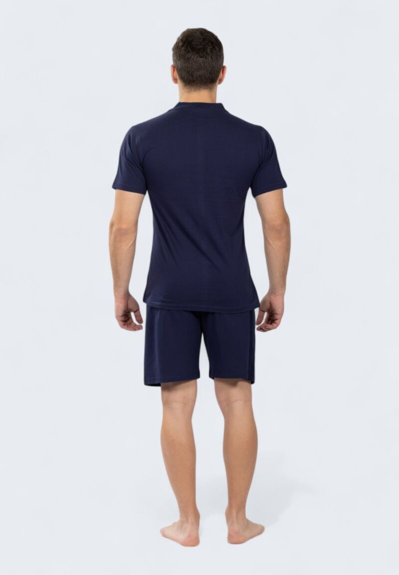 Ανδρική Πιτζάμα Nina Club Ριγέ 100% Βαμβάκι Μπλέ