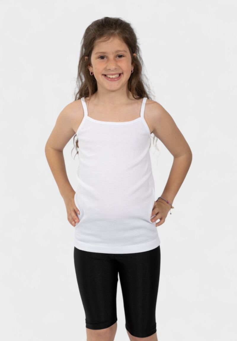 Παιδικό Φανελάκι Τιράντα Λευκό Nina Club