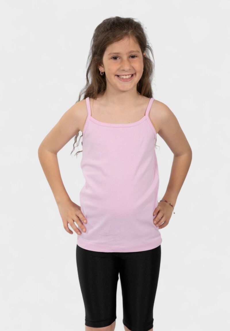 Παιδικό Φανελάκι Τιράντα Ροζ Nina Club