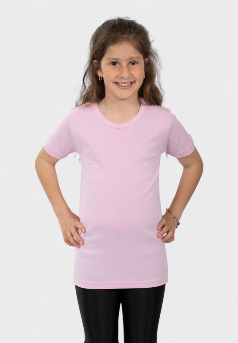 Παιδικό Φανελάκι Κοντομάνικο Nina Club Ροζ | 100% Βαμβάκι