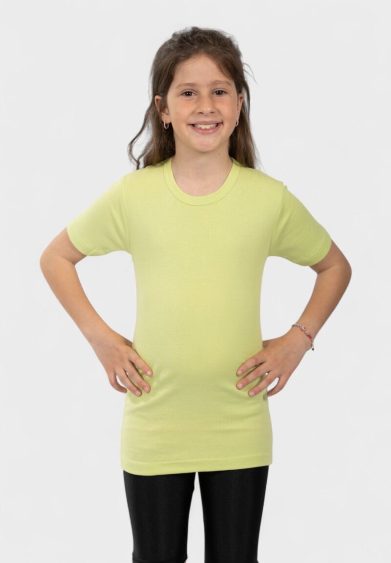 Παιδικό Φανελάκι Κοντομάνικο Λαχανί Nina Club | 100% Bαμβάκι