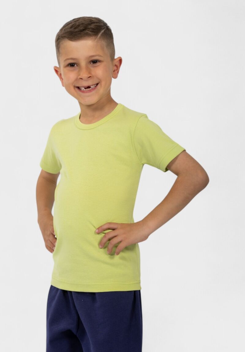 Παιδικό Φανελάκι Κοντομάνικο Λαχανί Nina Club | 100% Bαμβάκι