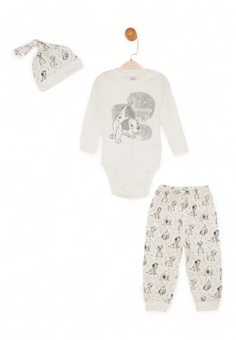 Βρεφικό σετάκι Cimpa με μακρύ μανίκι Disney Dalmatians λευκο