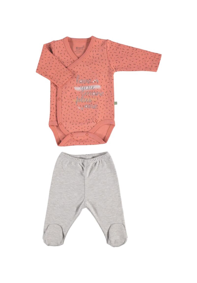 Σετ βρεφικό κορμάκι - παντελόνι Sweet Time 