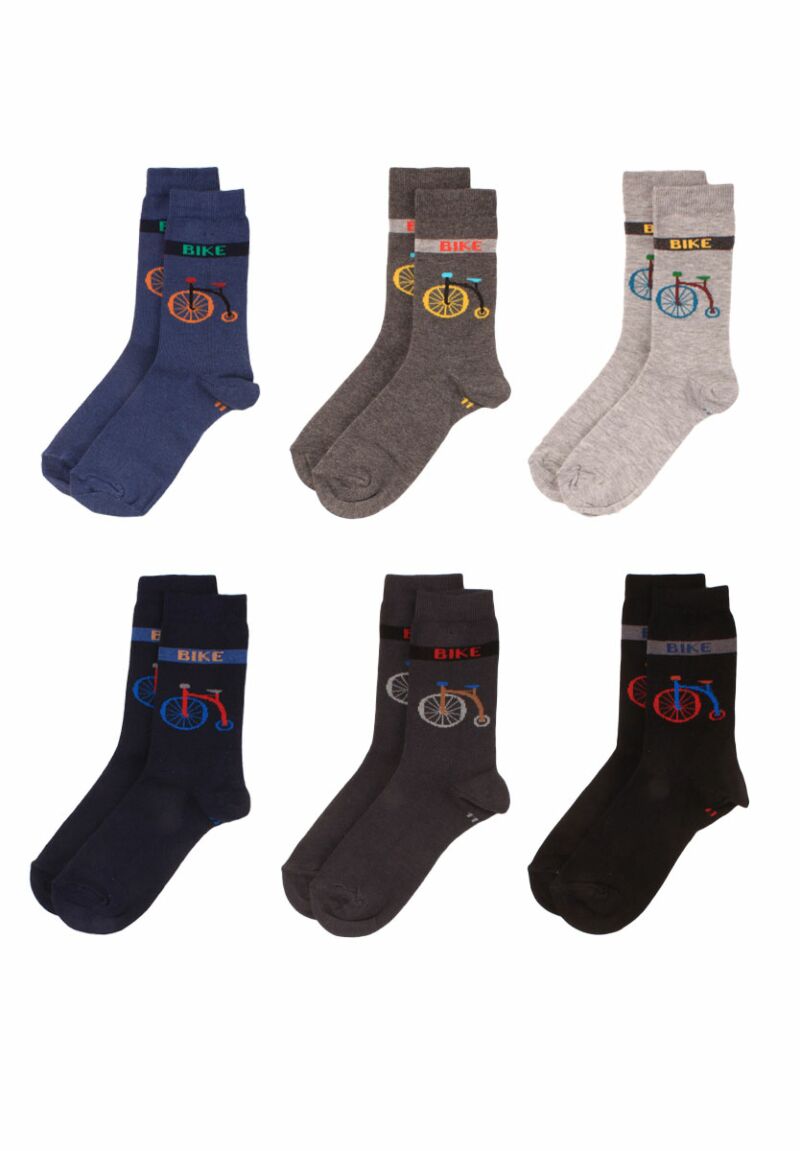Κάλτσες παιδικές Bikes Design 6 Τεμ.