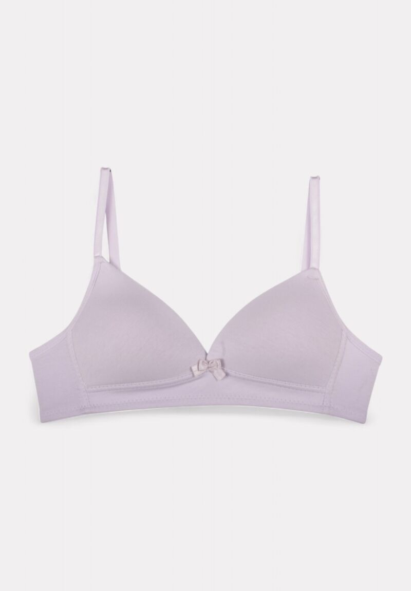 Σουτιέν Εφηβικό Βαμβακερό Biyo Kids One Color Λιλά