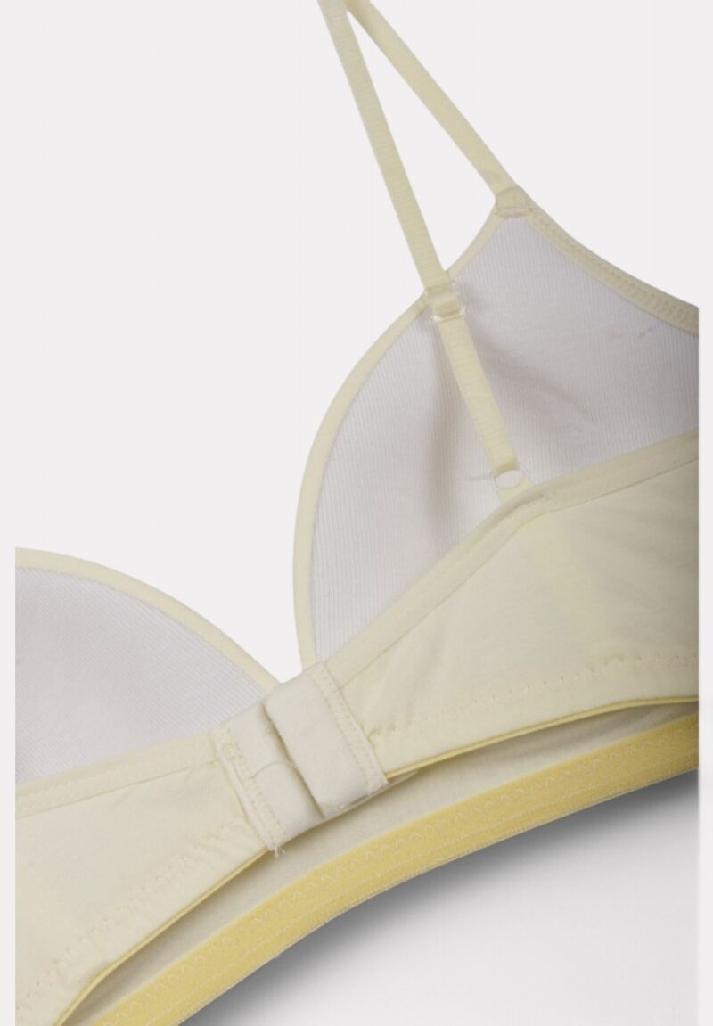 Σουτιέν Εφηβικό Βαμβακερό Biyo Kids One Color Κίτρινο