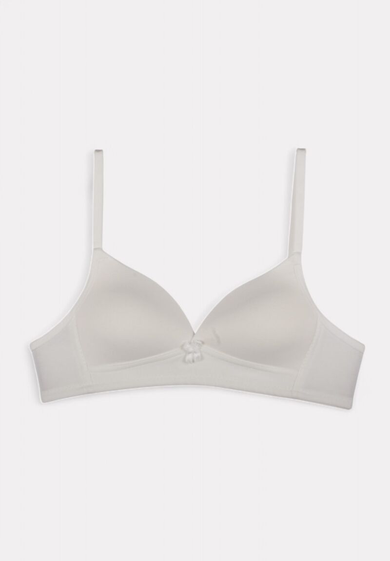 Σουτιέν Εφηβικό Βαμβακερό Biyo Kids One Color Εκρού
