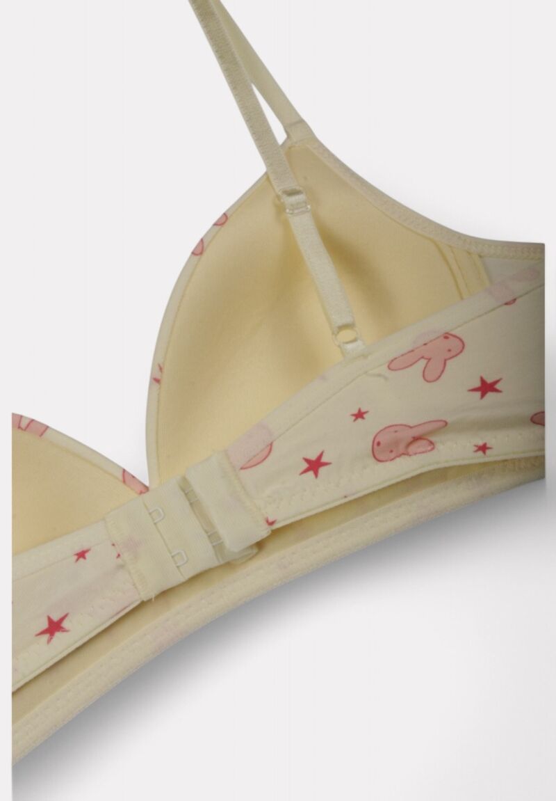 Σουτιέν Εφηβικό Βαμβακερό Biyo Kids Rabbits Κίτρινο