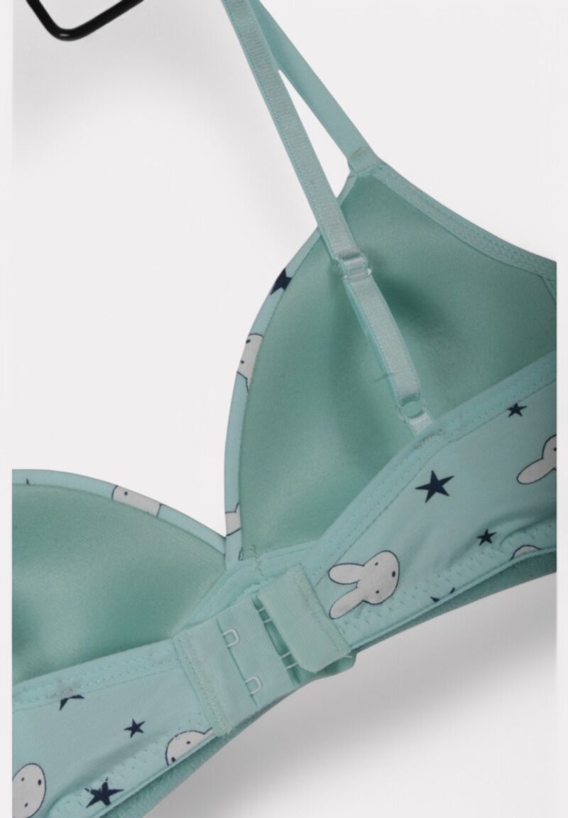 Σουτιέν Εφηβικό Βαμβακερό Biyo Kids Rabbits Γαλάζιο