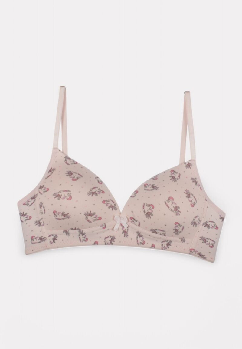 Σουτιέν Εφηβικό Βαμβακερό Biyo Kids Unicorn Ροζ