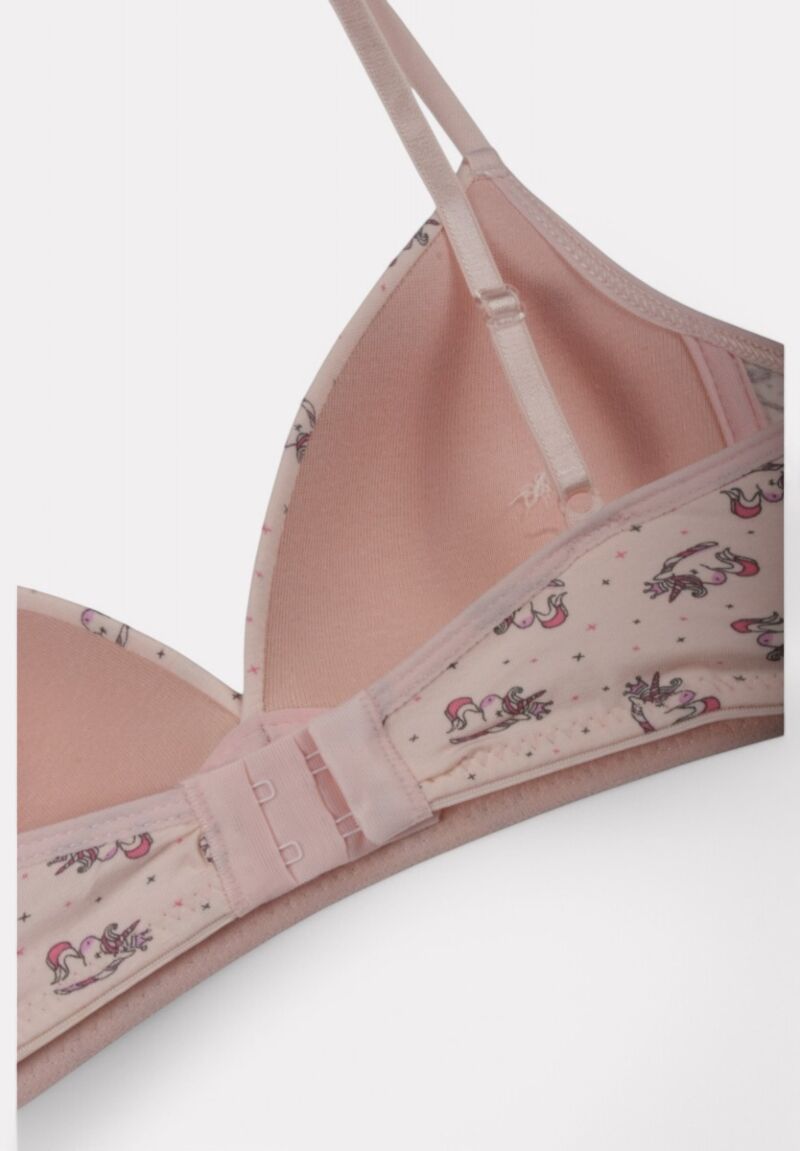 Σουτιέν Εφηβικό Βαμβακερό Biyo Kids Unicorn Ροζ