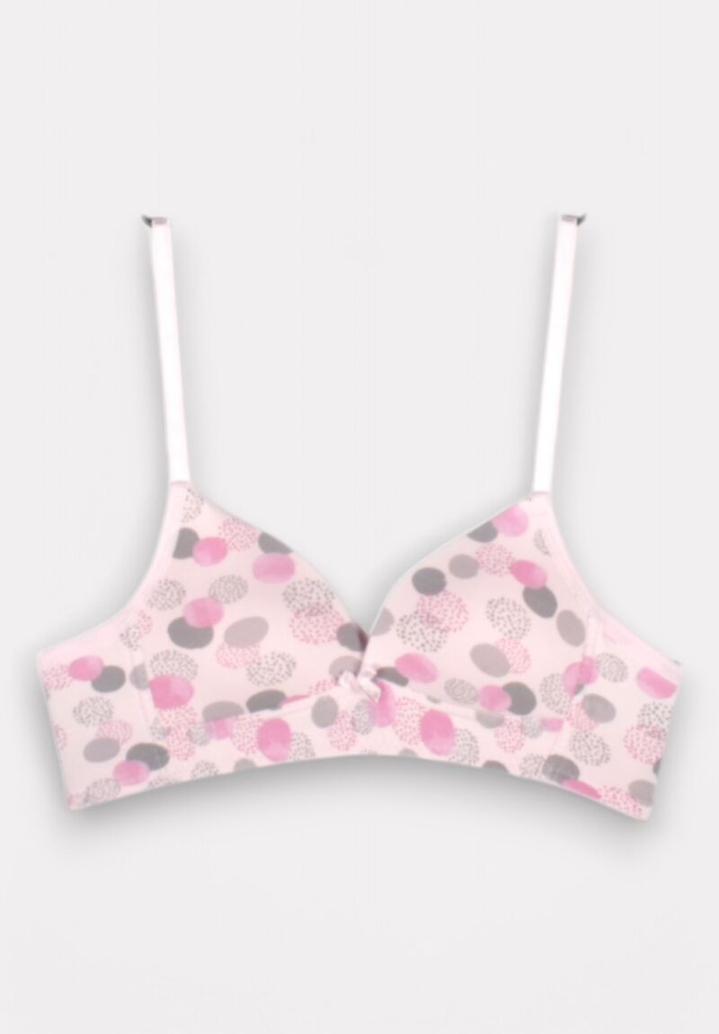 Σουτιέν Εφηβικό Βαμβακερό Biyo Kids Dots Ροζ