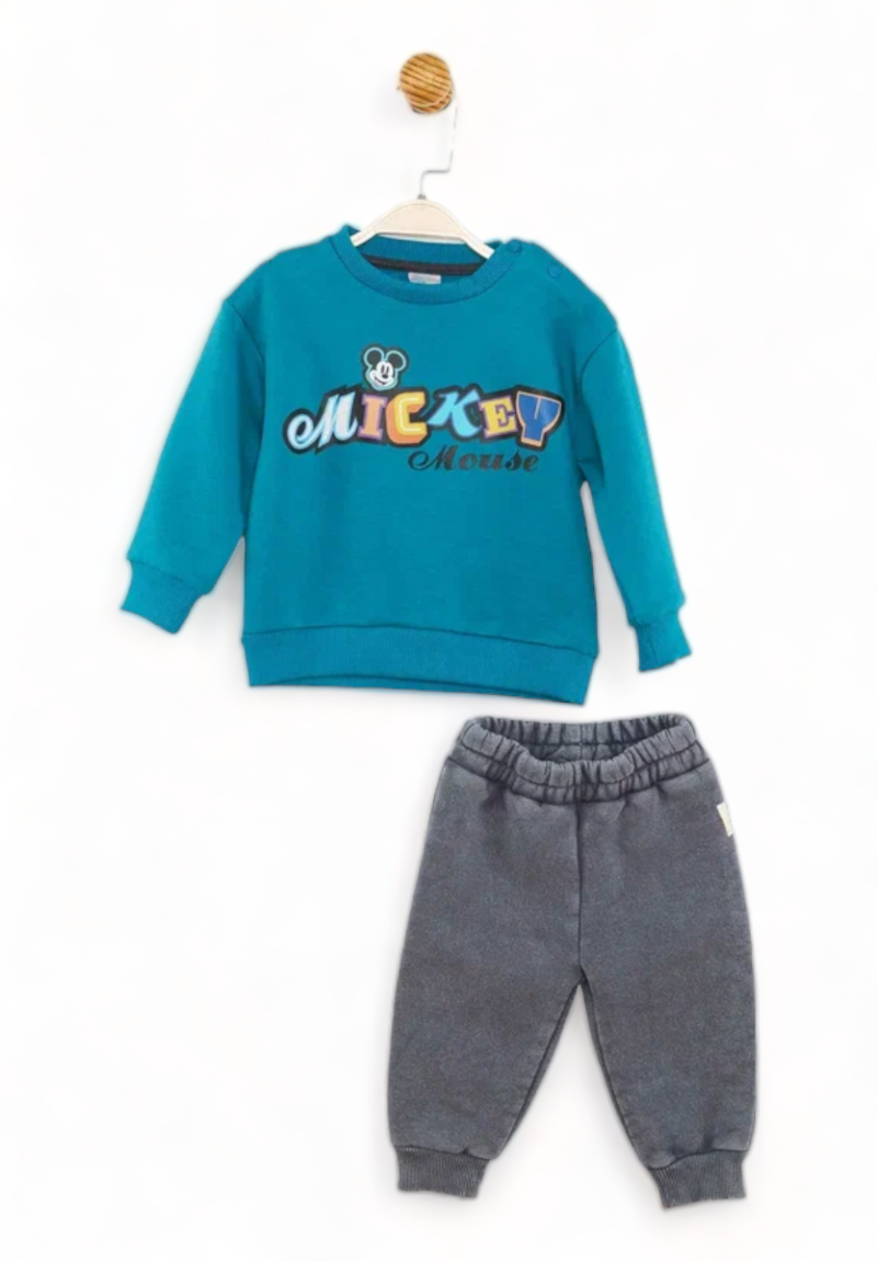 Βρεφικό σετ φόρμας Cimpa Mickey  της Disney πετρόλ