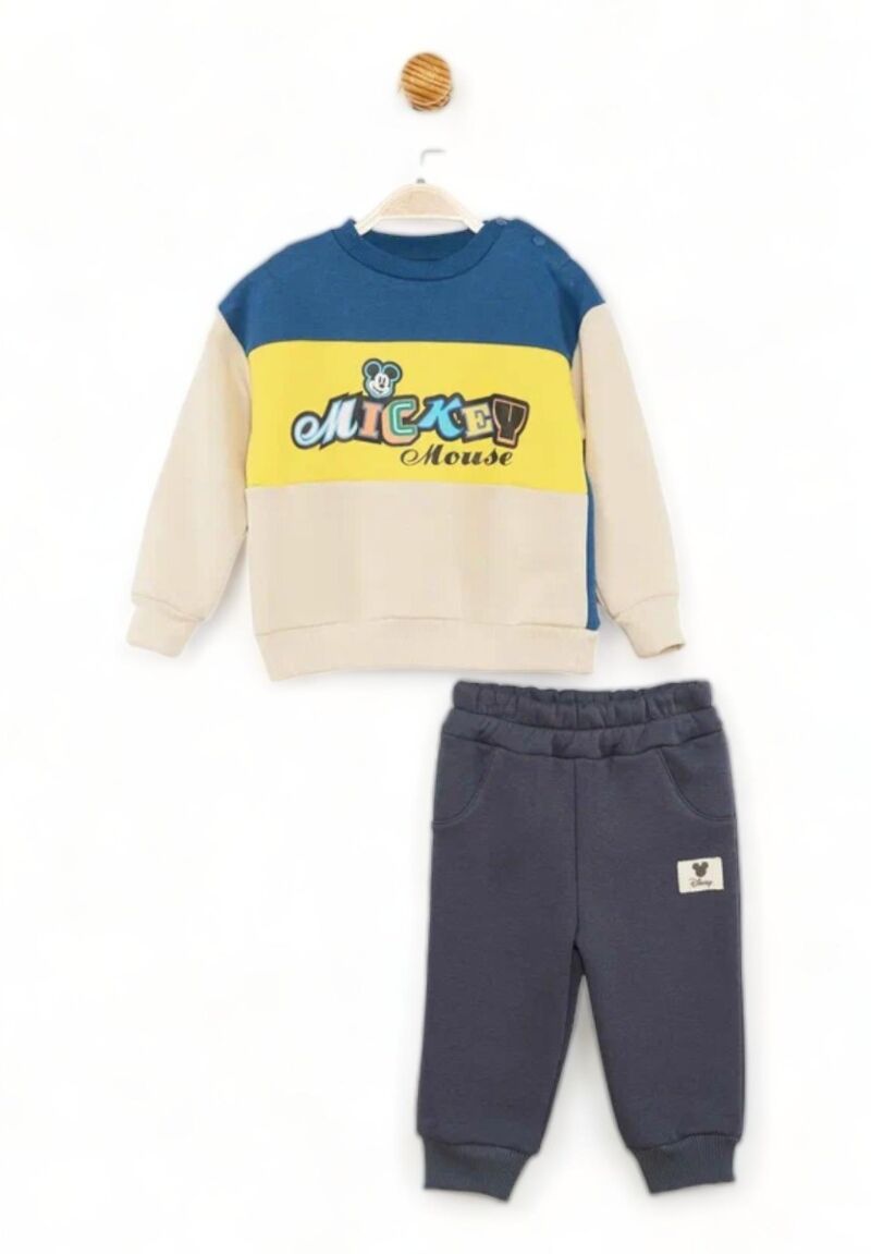 Σετ βρεφική φόρμα Cimpa Disney Mickey με 3χρωμία τύπωμα μπροστα και πίσω 