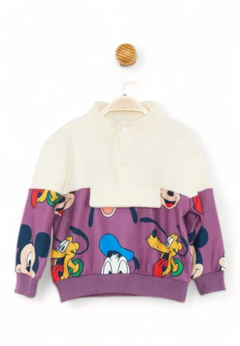 Βρεφική μπλούζα Cimpa με αγαπημενους χαρακτήρες της Disney Μωβ