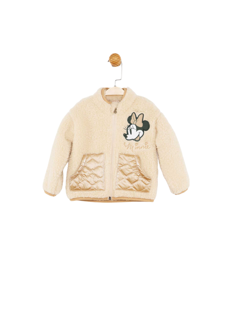 FLEECE ΖΑΚΕΤΑ MINNIE ΜΕ ΚΕΝΤΗΜΑ ΚΑΙ ΤΣΕΠΕΣ ΚΑΠΙΤΟΝΕ