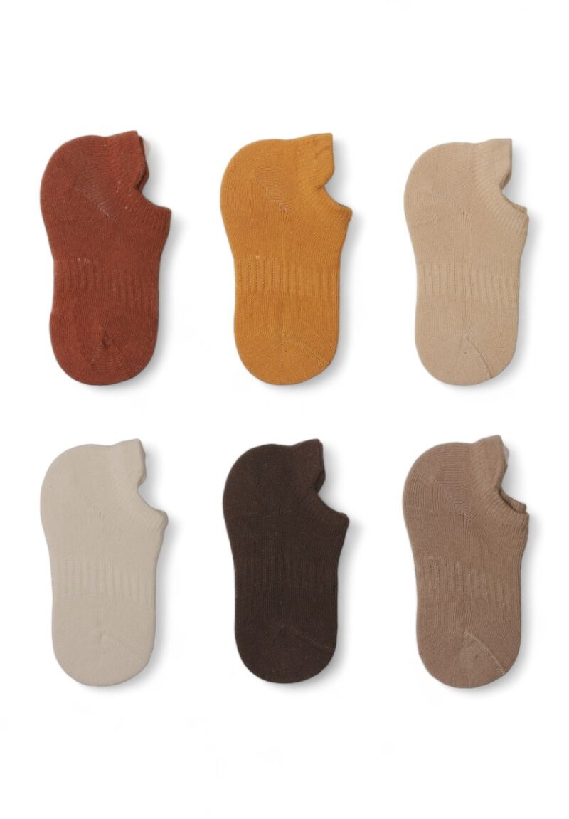 Σοσόνια βρεφικά από οργανικό βαμβάκι Biorganic Sand Colors 6 Τεμ.