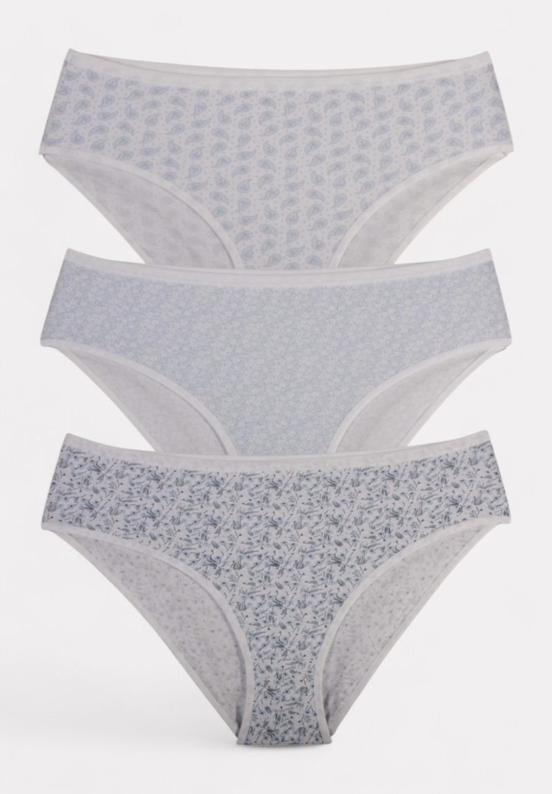 Σλιπ γυναικεία βαμβακερά ψηλόμεσα Berrak Lahour σε οικονομική συσκευασία 3 τεμαχίων