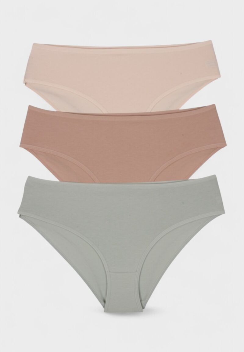Σλιπ γυναικεία ψηλόμεσα μονόχρωμα Berrak 3 Τεμ.