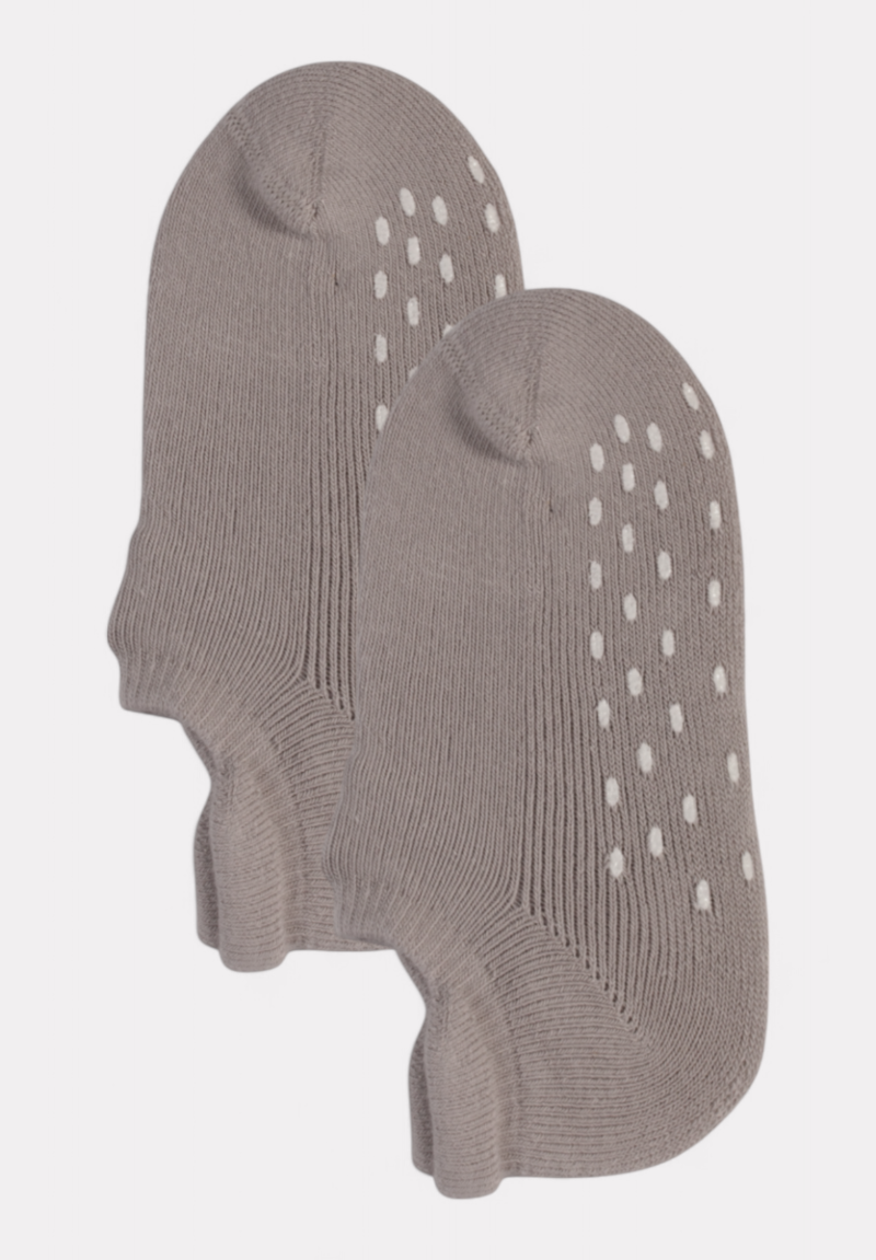 Σοσόνι πετσετέ με αντιολισθητικές τάπες Bistyle 2 pack Grey-Antrhaki