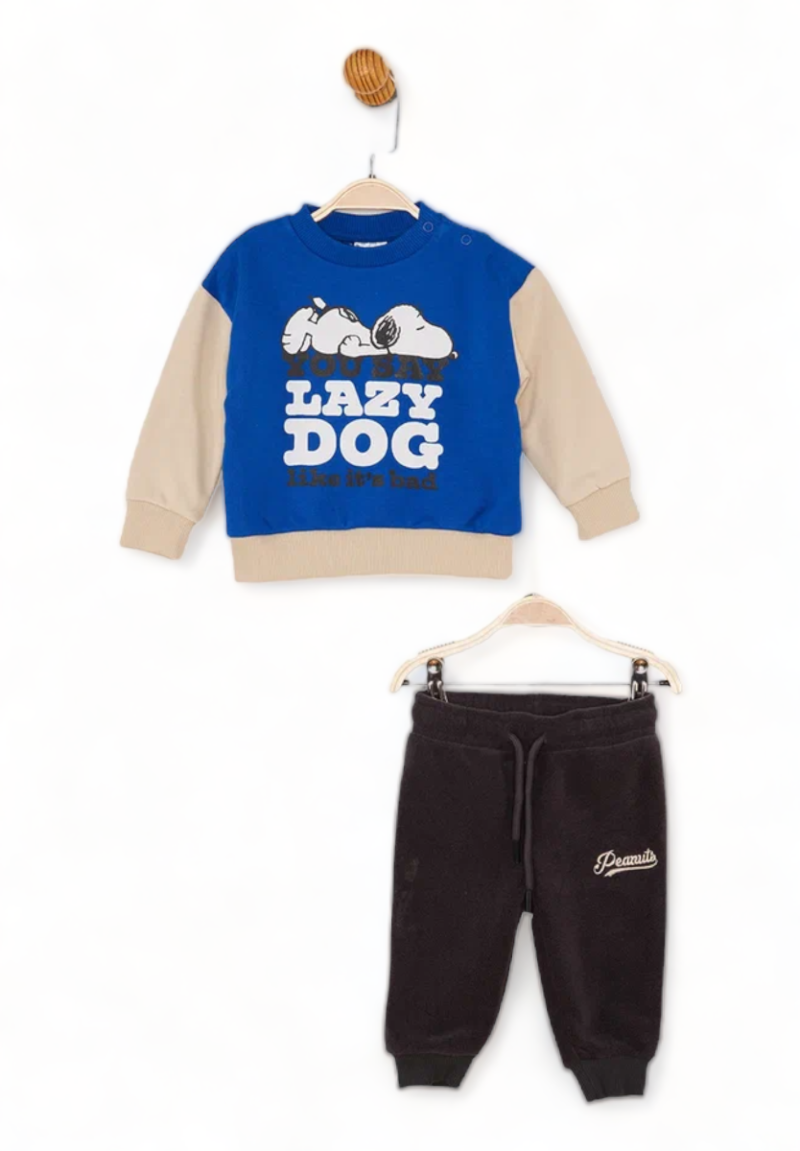 Σετ Βρεφική φόρμα Cimpa Disney με τον Snoopy μπλε 