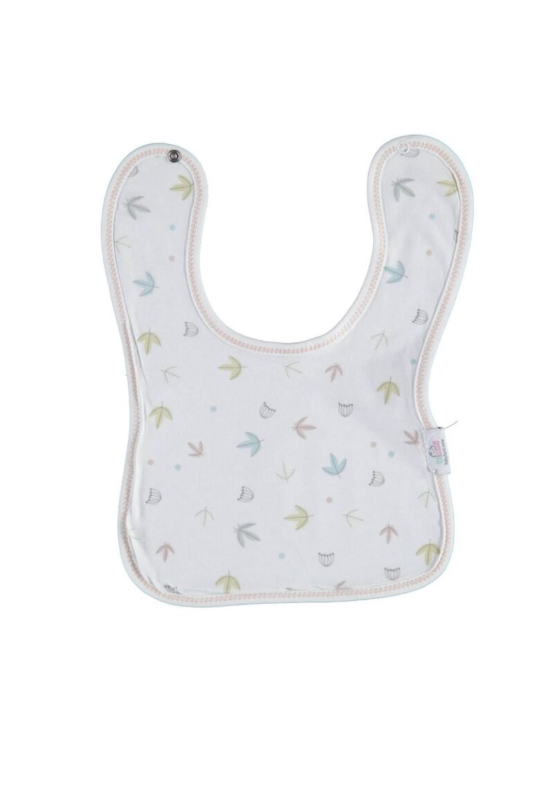 Σαλιάρα βρεφική υφασμάτινη με κούμπωμα Bimini Leafs 