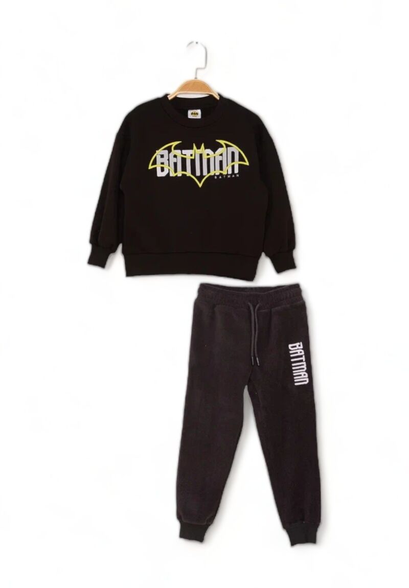 Φόρμα βαμβακερή για αγόρι Cimpa Batman με fleece παντελόνι