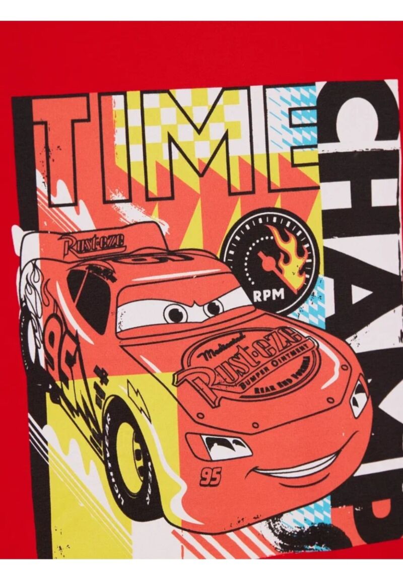 Πιτζάμα για αγόρι βαμβακερή Cimpa Disney McQueen κόκκινη