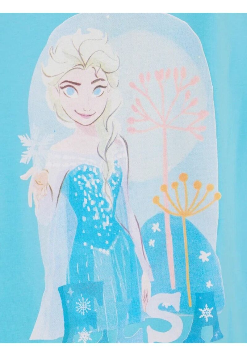 Πιτζάμα για κορίτσι βαμβακερή Cimpa Disney Frozen γαλάζιο